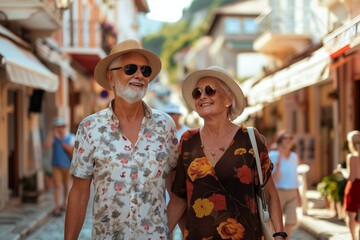 happy senior couple having fun