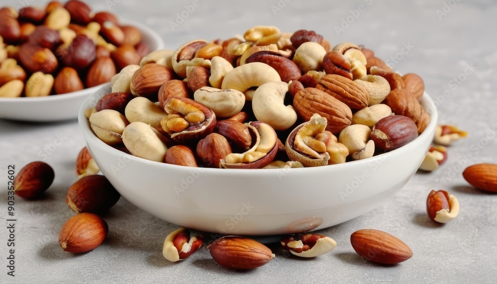 Poster  A bounty of almonds in a bowl ready to be savored