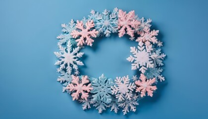  Winters charm captured in a snowflake wreath