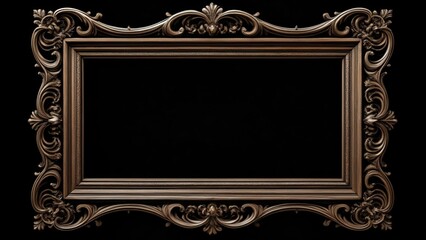  Elegant goldframed portrait ready for your masterpiece