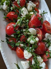 tomato salad with cheese