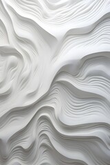 Obraz premium White abstract pattern, abstract wavy background, abstract background with waves, texture, wallpaper 