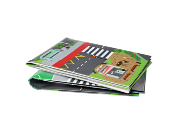 PNG, traffic rules with cars, isolated on white background.