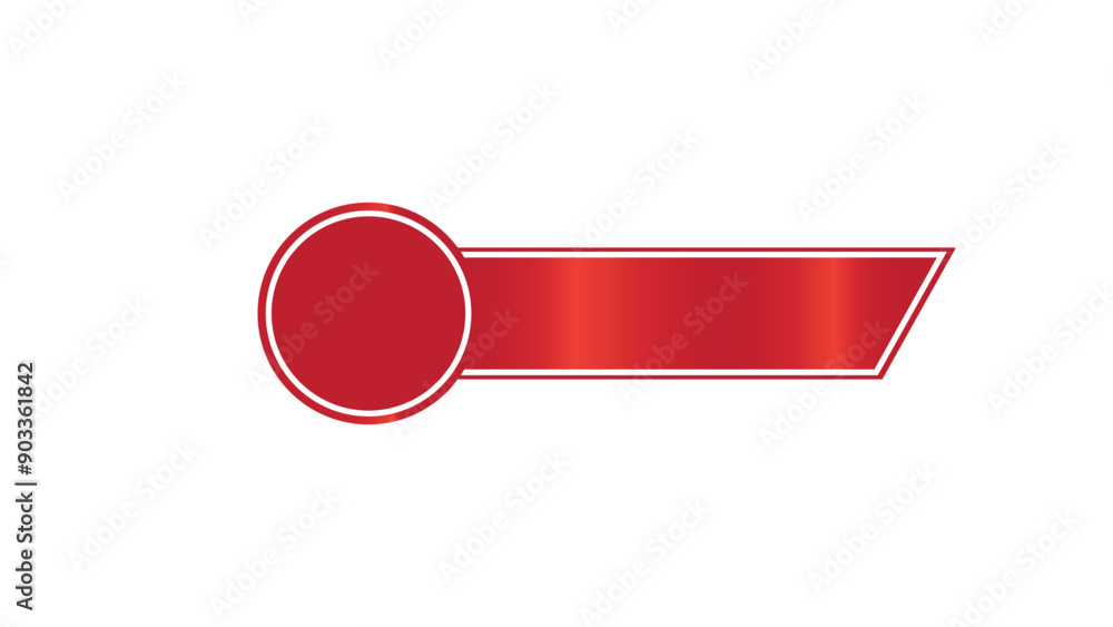 Poster red text box, simple text banner suitable for editing material