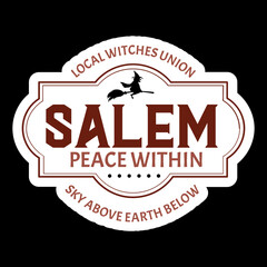 Local Witches Union Salem Peace Within Sky Above Earth Below