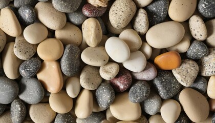  A mosaic of natures artistry  A collection of multicolored pebbles