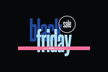 black friday sale typography