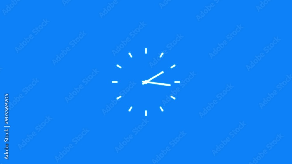 Poster time clock ‎ icon animation.