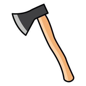 recommend clip art: Axe vector. Axe cross outline