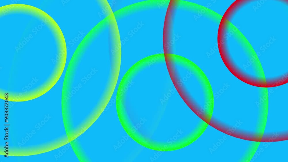Poster radio wave diffusion animation, circle looping animation