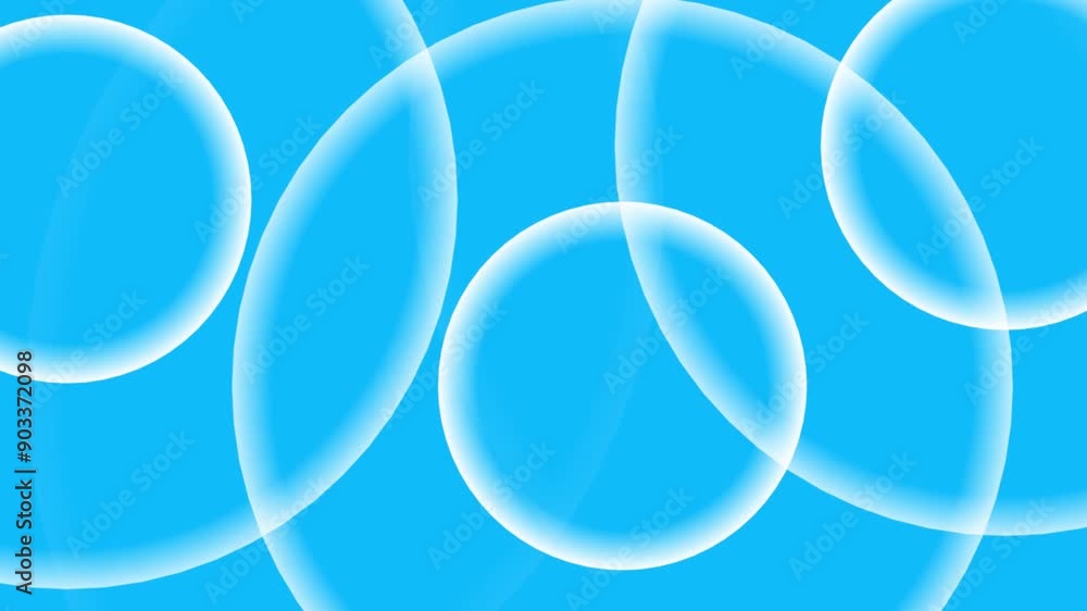 Poster radio wave diffusion animation, circle looping animation