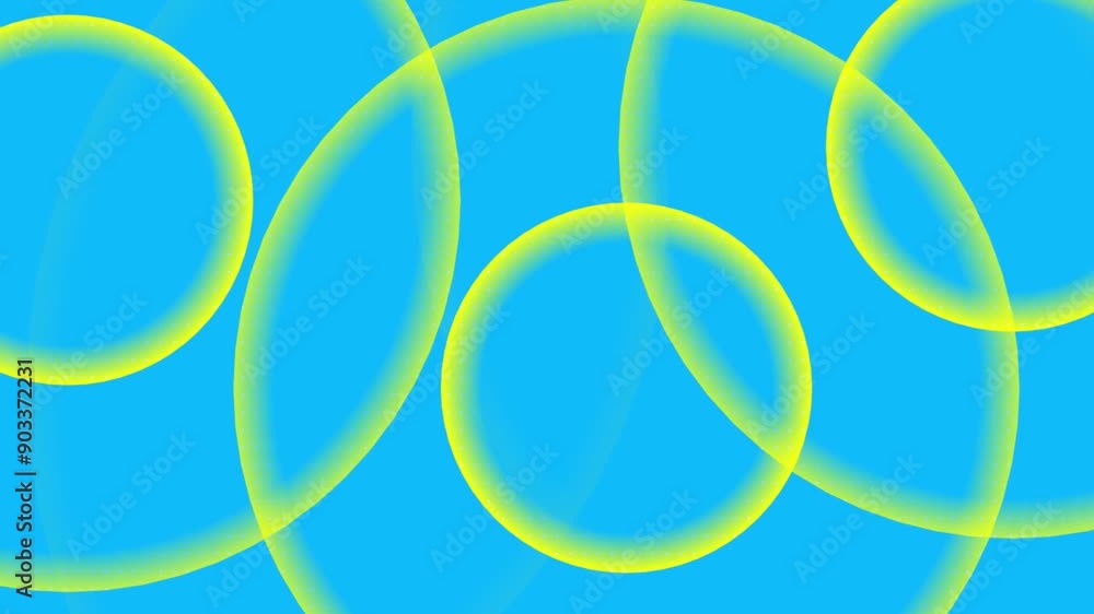Poster radio wave diffusion animation, circle looping animation