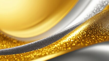  Elegant gold and silver abstract design