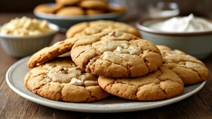  Deliciously baked cookies ready to be enjoyed