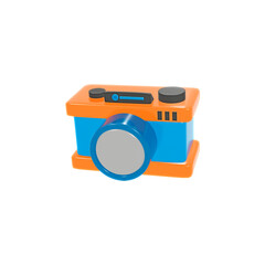 3d rendering illustration of camera icon
