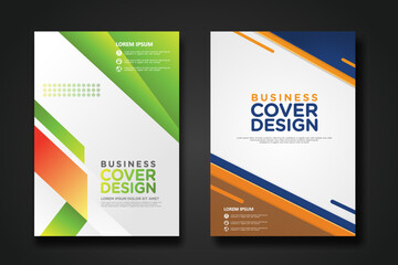 Fototapeta premium Business cover design template for Leaflet advertising, poster, magazine and other business