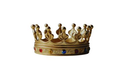 King crown on transparent background