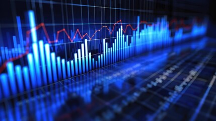 Naklejka premium Economic Cycles: Fluctuations in economic activity, including periods of growth and contraction, measured by changes in GDP and other economic indicators. 