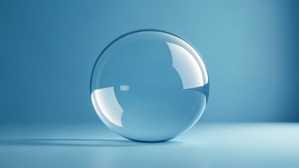  Reflection of clarity in a transparent sphere