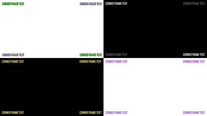 Corner Frame Text