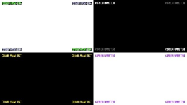 Corner Frame Text