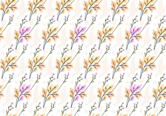Abstract flower blooming design. Hand-draw pattern with floral seamless.