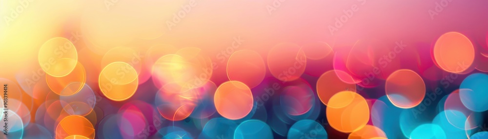 Poster soft bokeh background featuring vibrant colors blending seamlessly, perfect for creating an atmosphe