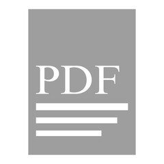 pdf file icon isolated sign symbol vector illustration - high quality template design 