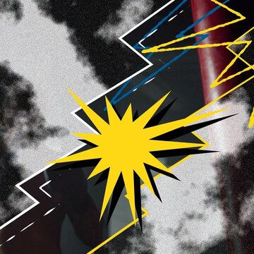Square Lightning Bolt Transition Element