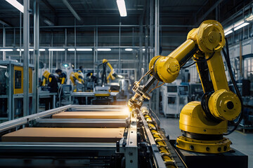 Fototapeta premium Robots in Industrial and Futuristic Environments
