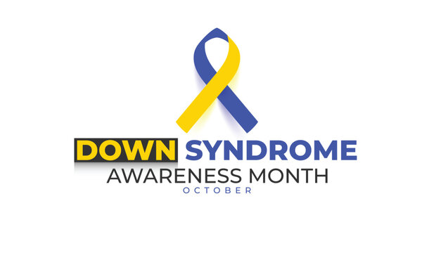 Down Syndrome Awareness Month. background, banner, card, poster, template. Vector illustration.