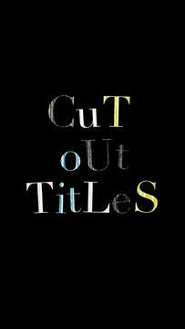 Vertical Cut Out Collage Type Letter Shake