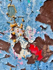 peeling colorful background