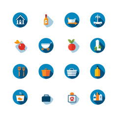 Fototapeta premium Home and Garden Icons Set