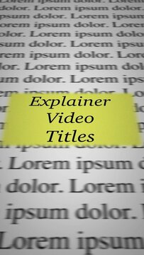 Vertical Narrative Storytelling Explainer Titles
