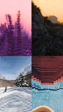 Vertical Parallax Media Slideshow