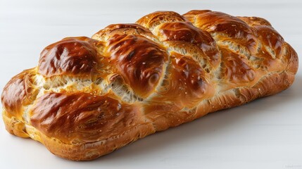 Delicate Norwegian SkolebrÃ¸d Pastry in Hyperrealistic Studio Lighting on White Background Captured with Canon EOS K5 85mm Lens