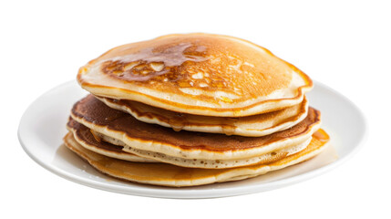 Pancakes on transparent background