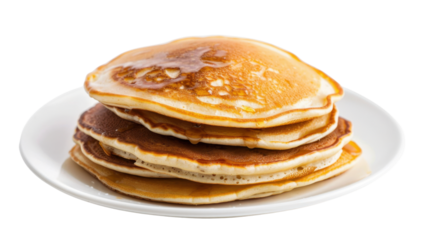 Pancakes on transparent background