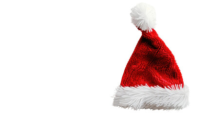 Santa red hat on transparent background