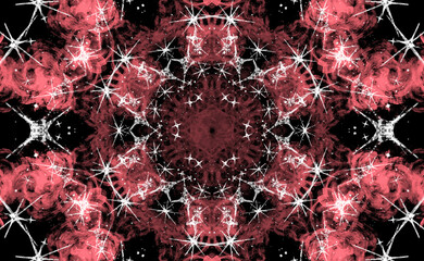 力強さ、エネルギー、力がみなぎる気持ちをイメージした抽象的な背景イラスト