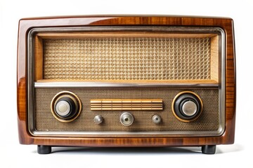 Old, Old radio, Radio, Old radio with modern technology old radio isolated on white background, HD wallpaper, HD background,