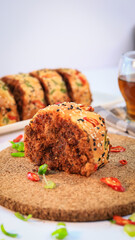 Floss Rolls Bread serve with Tea