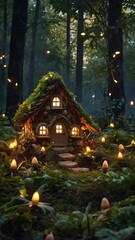 Fototapeta premium house in the forest