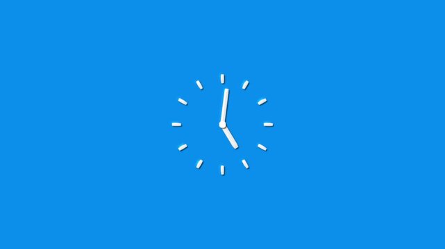 time lapse analog clock face animation.