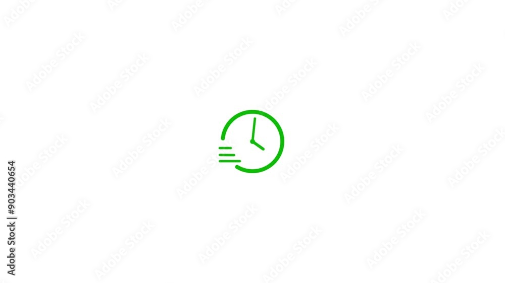 Poster time lapse analog clock