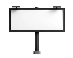 Street billboard isolated on transparent background
