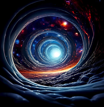Fantasy illustration parallel universe