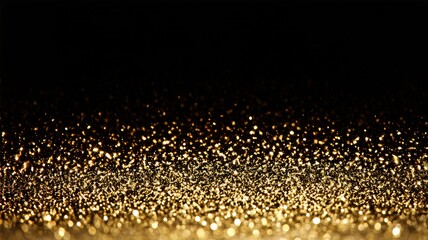 Naklejka premium Shimmering Gold Glitter Background with Dark Contrast for Holiday Celebrations and Festive Events