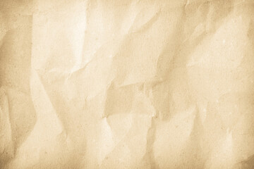 Crumpled brown paper texture. Abstract background and texture for design.